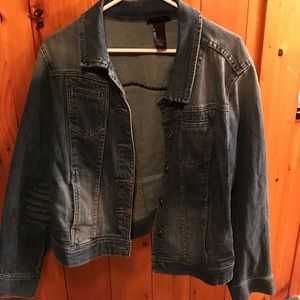 Cotton denim jacket EUC Lane Bryant