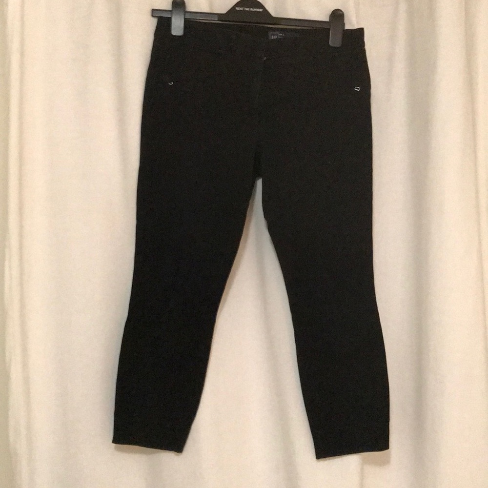 Gap black crop ultra skinny pants