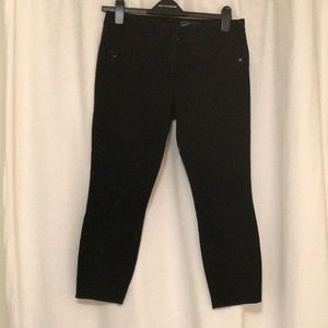 Gap black crop ultra skinny pants