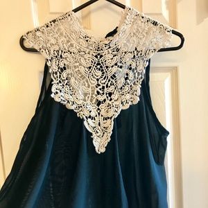 Lace and Chiffon tank