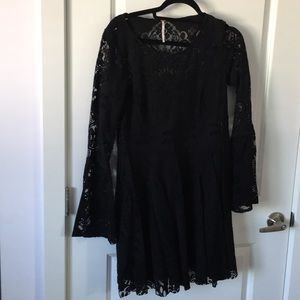 Black Free People Lace dress