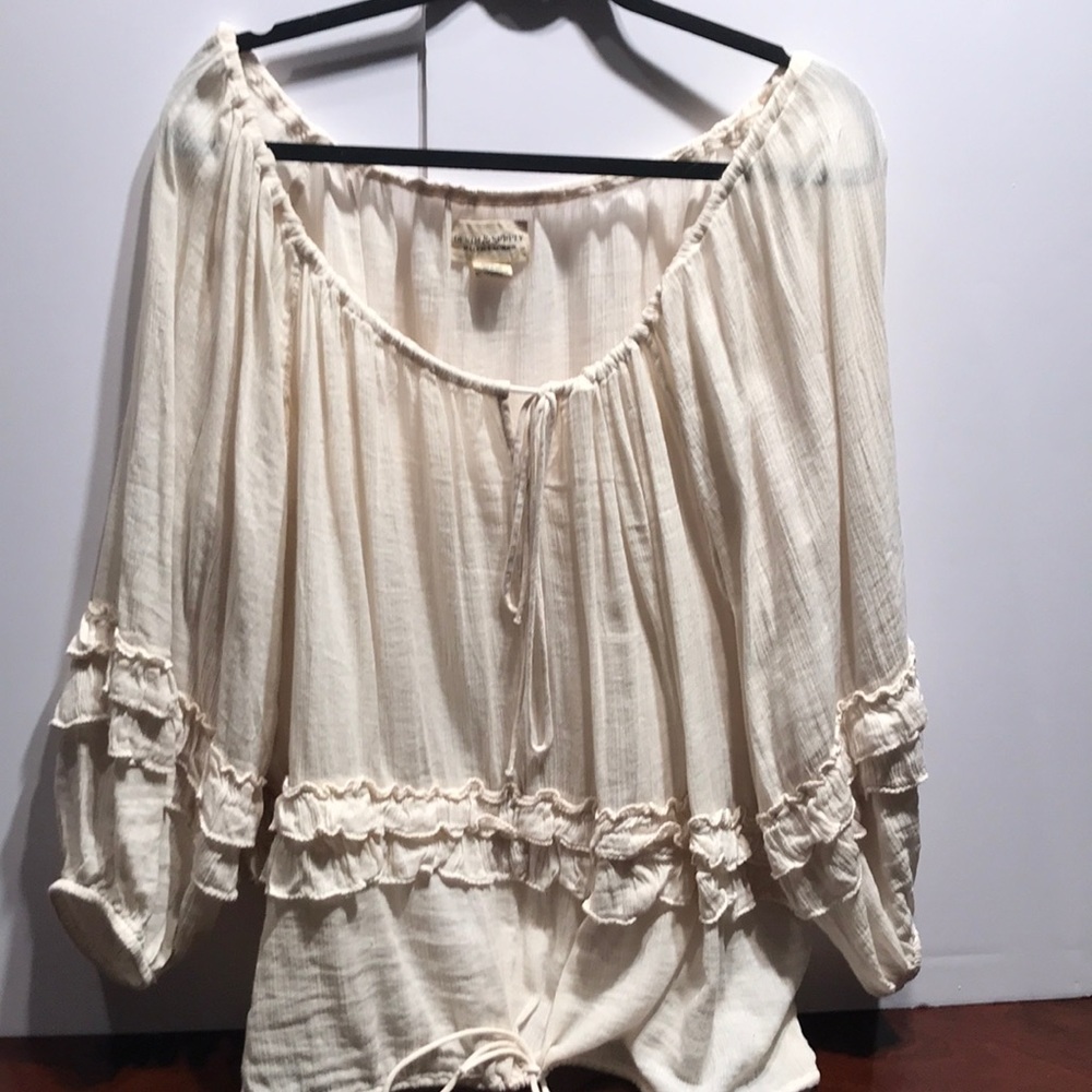Ivory Ralph Lauren top. Brand new from Macy’s.