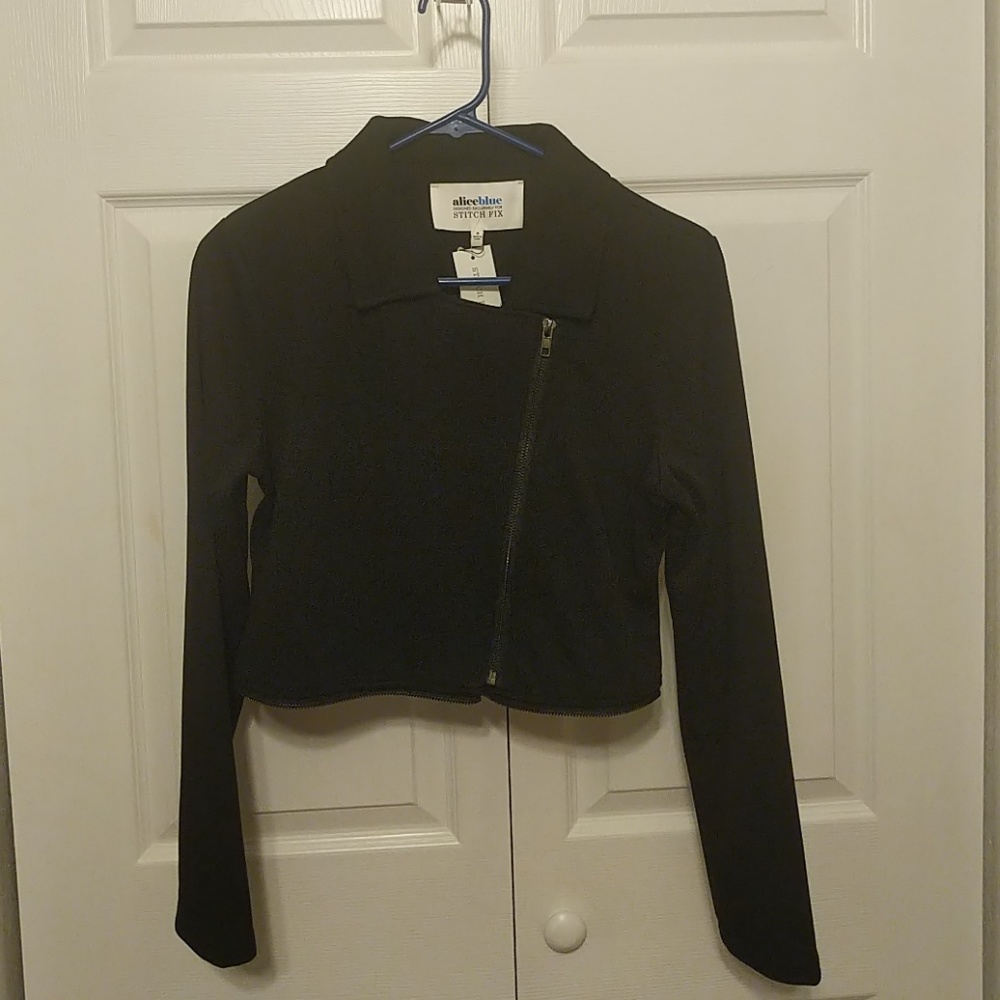 Alice blue zipper jacket