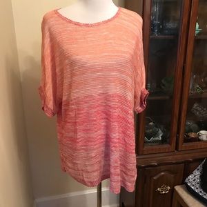 Dress Barn Asymmetrical ombré top
