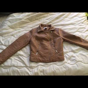 Faux leather jacket size medium