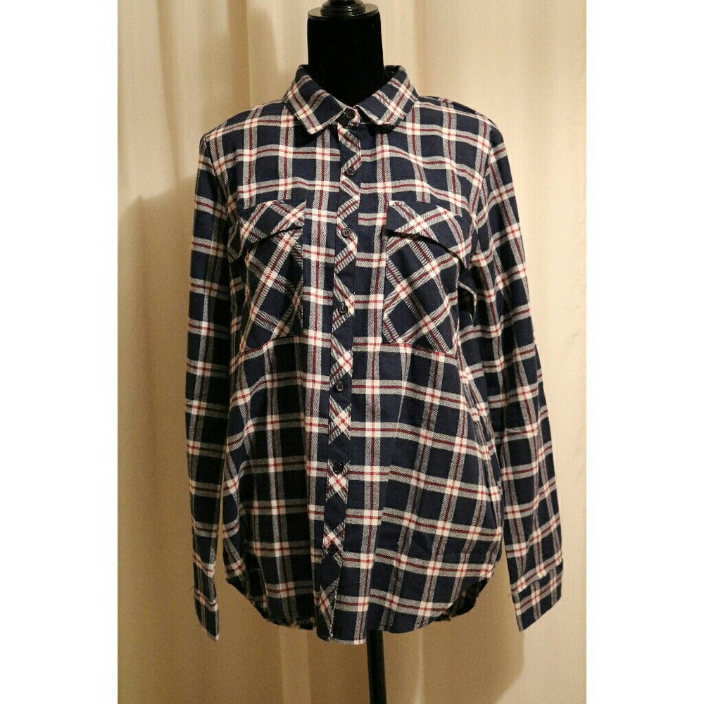 •FINAL PRICE• Midnight Plaid Top