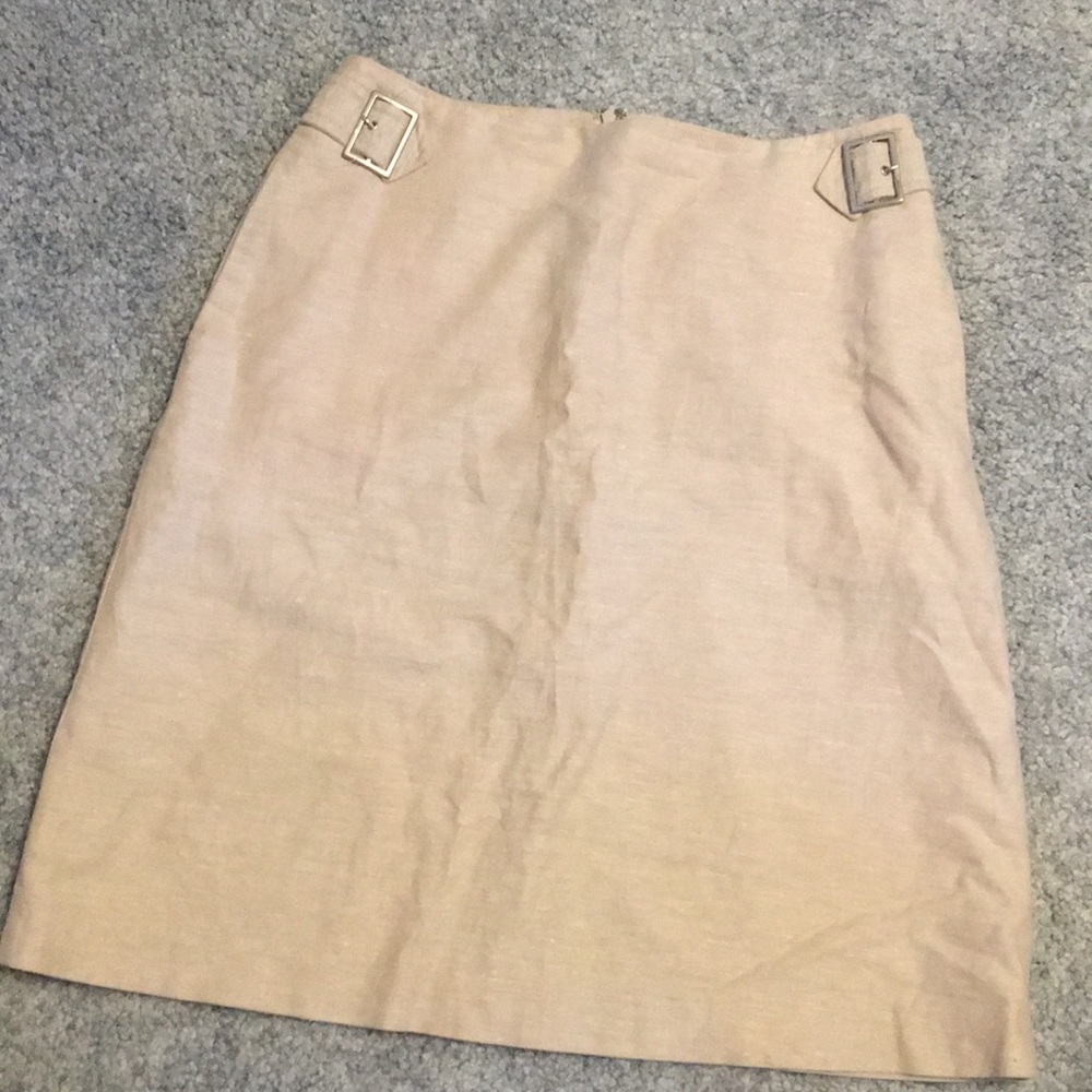 Khaki pencil skirt