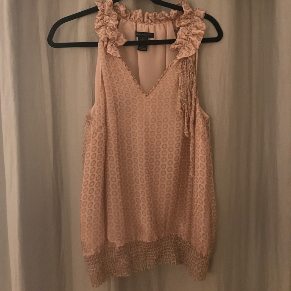 Cream formal tank