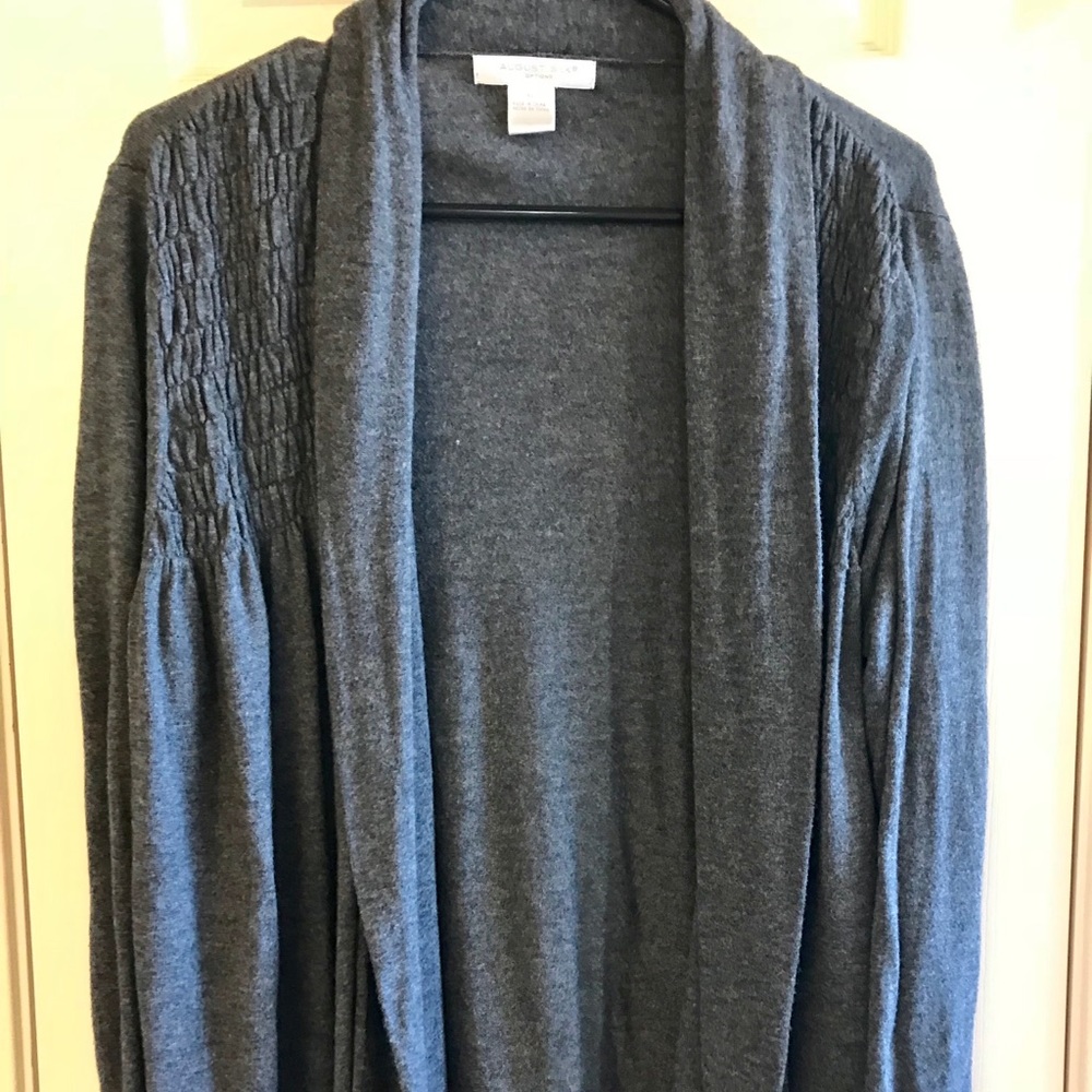 Gray boutique cardigan