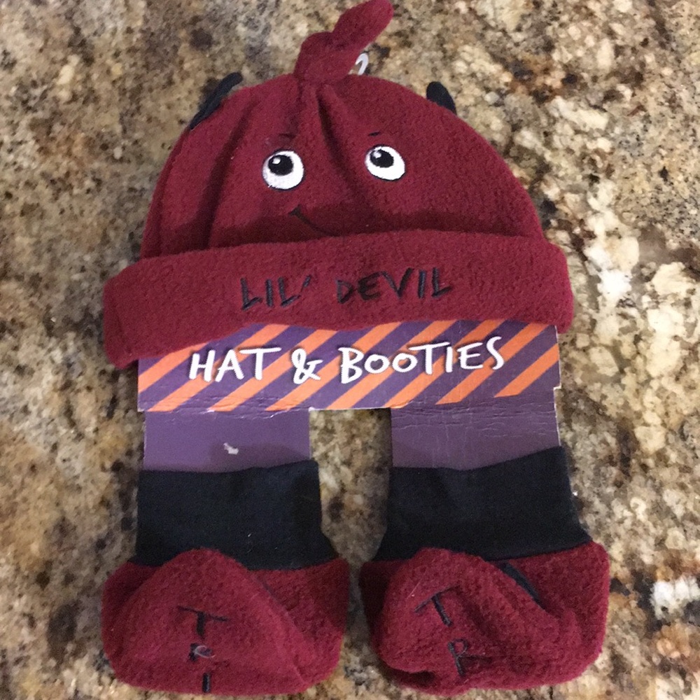 Hat&Booties cute set