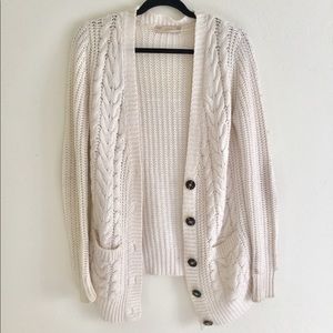 ✨ Zara white chunky knit cardigan ✨