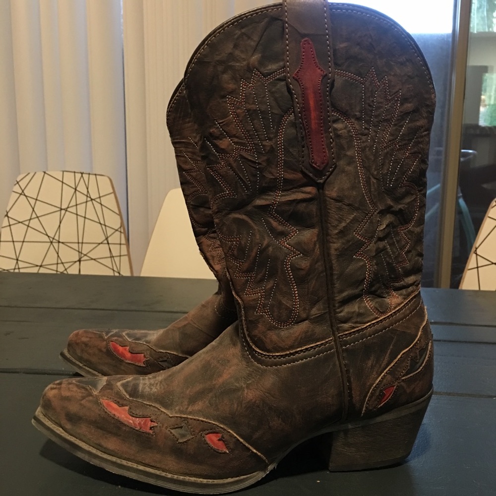 Leather Cowgirl Boots