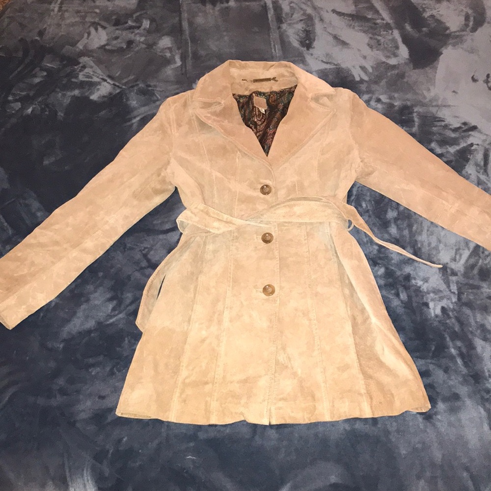 Wilson’s Leather Genuine Leather Tie-Waist Peacoat