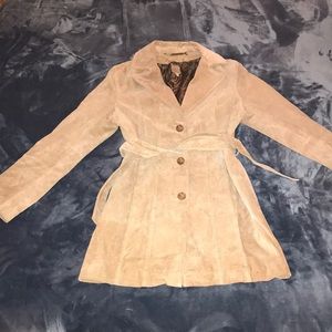 Wilson’s Leather Genuine Leather Tie-Waist Peacoat