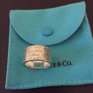 Cursive Tiffany & Co. ring