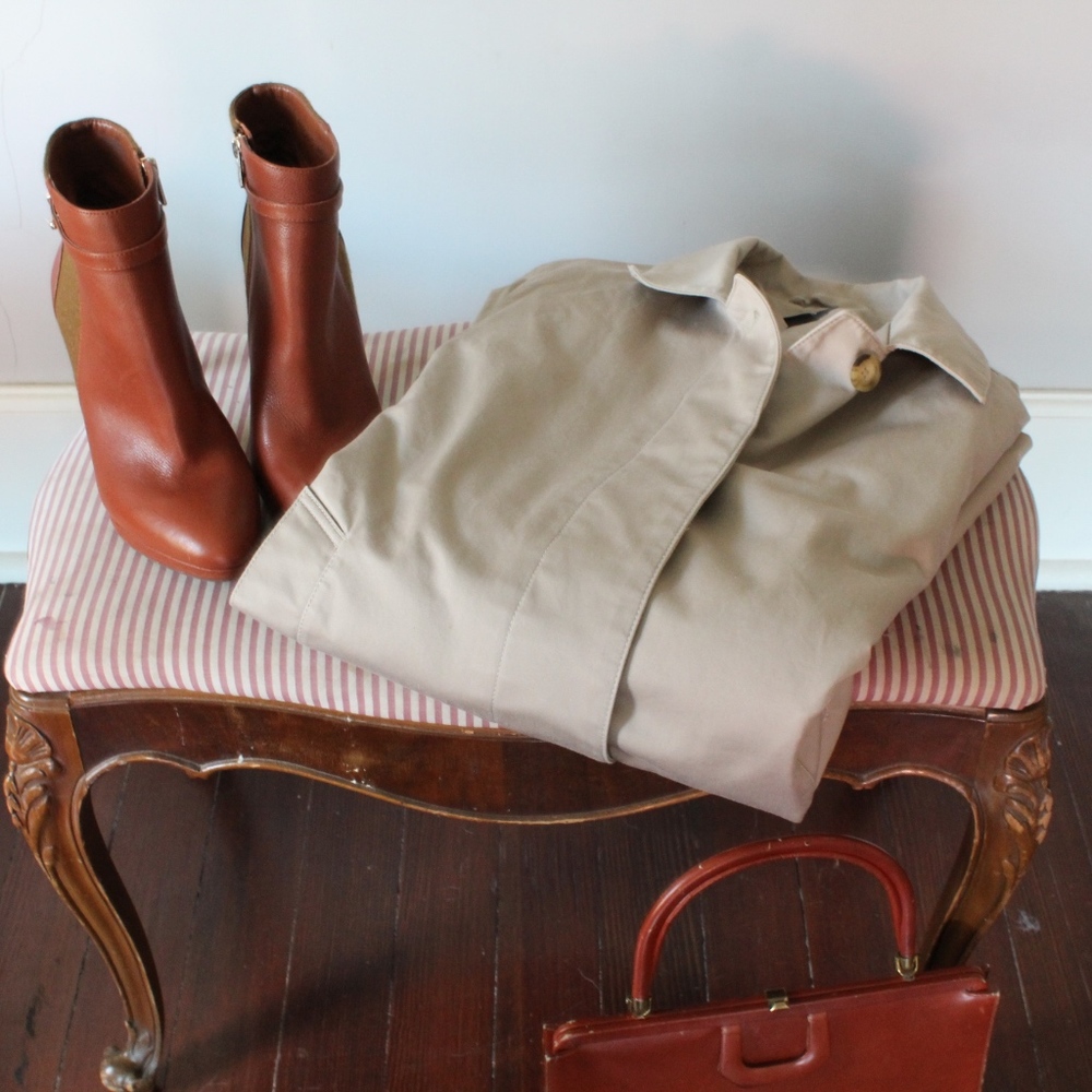 Classic Ivory Trench Coat