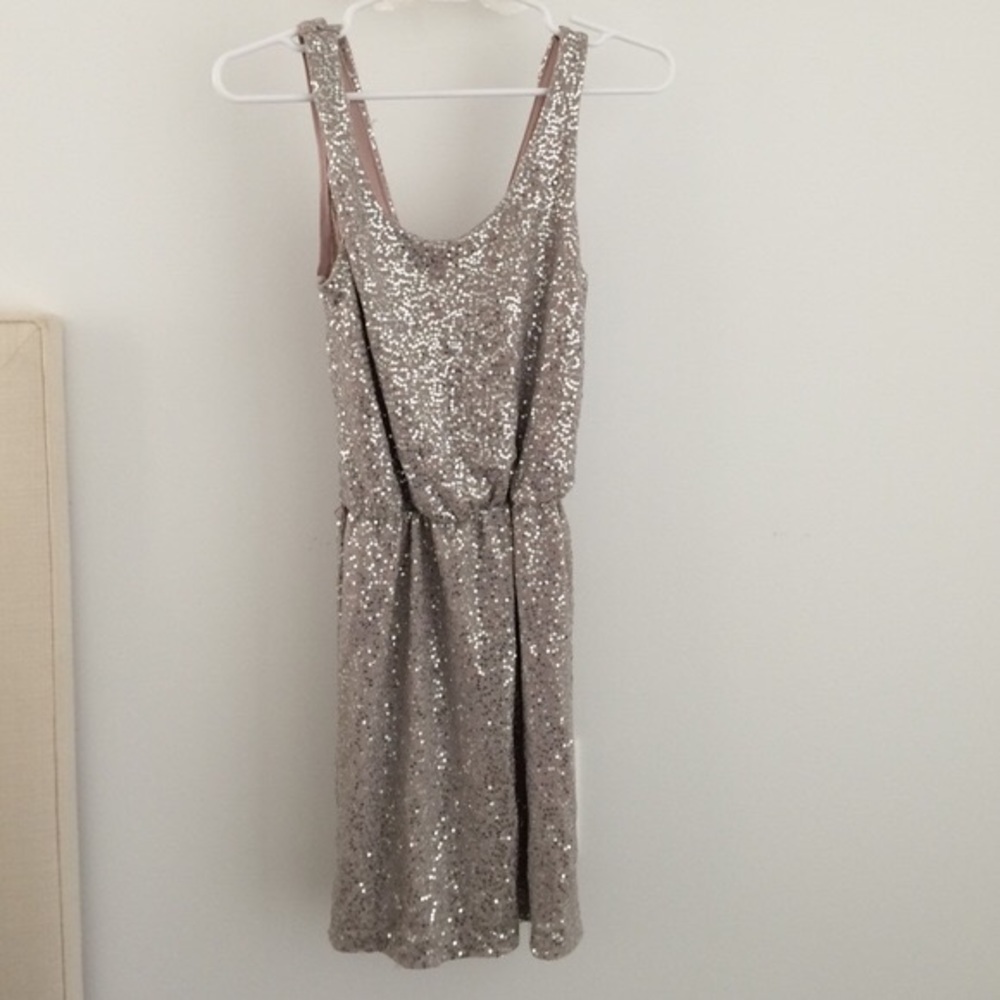 Express sequin holiday dress