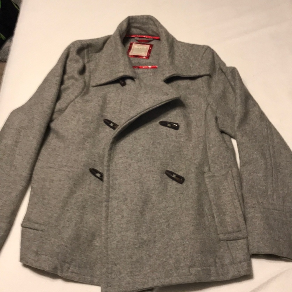Gray pea coat