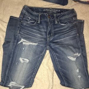 Ripped skinny jeans.. worn Once