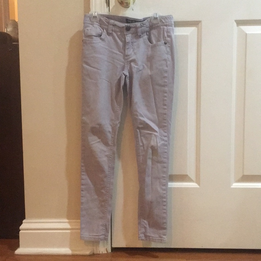 Gray jeans with a hint of sparkles.