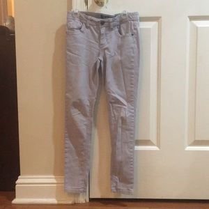 Gray jeans with a hint of sparkles.