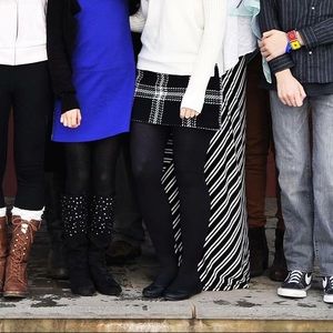 Gap Wool Mini Skirt in Plaid Check