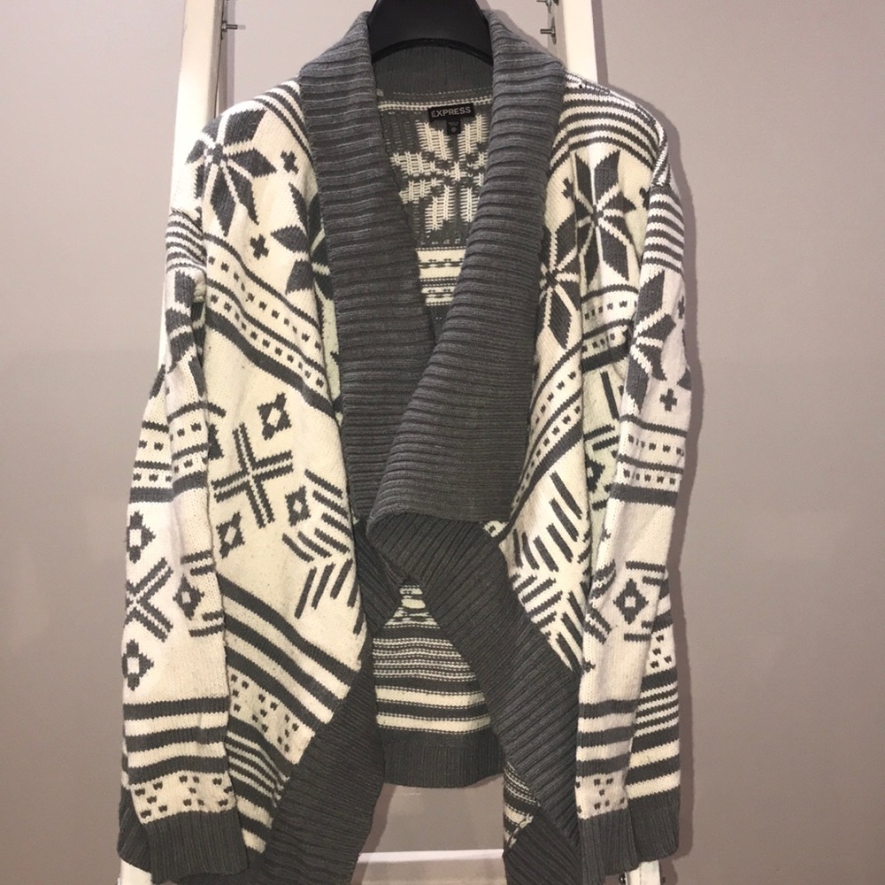 Ski lodge holiday sweater