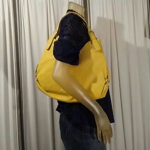 MSC yellow leather purse
