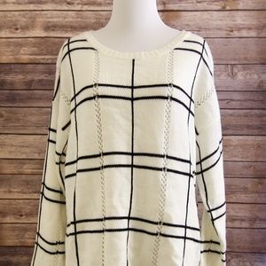 HANNAH ✨  Striped Cream and Black Sweater