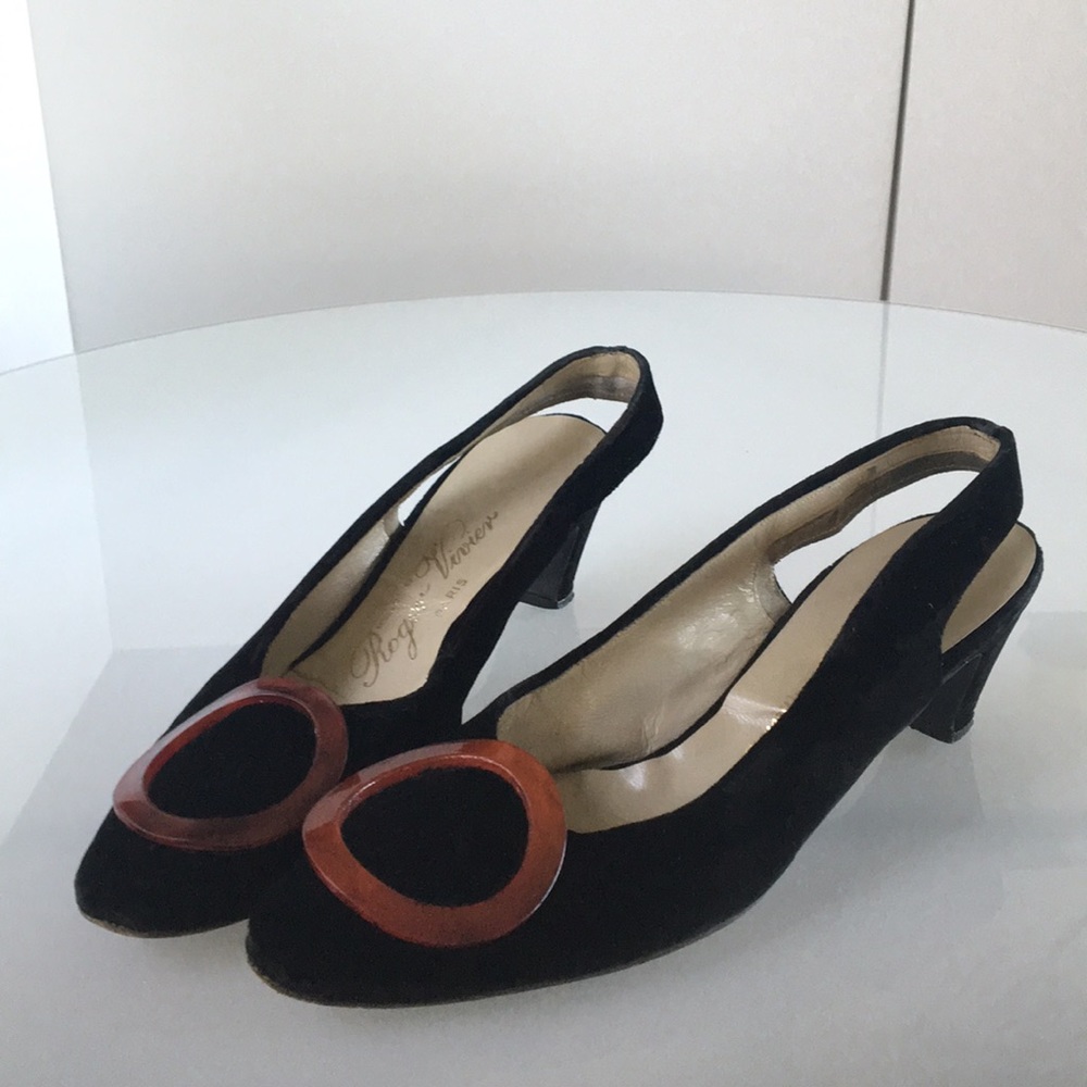Vintage Roger Vivier Velvet shoes