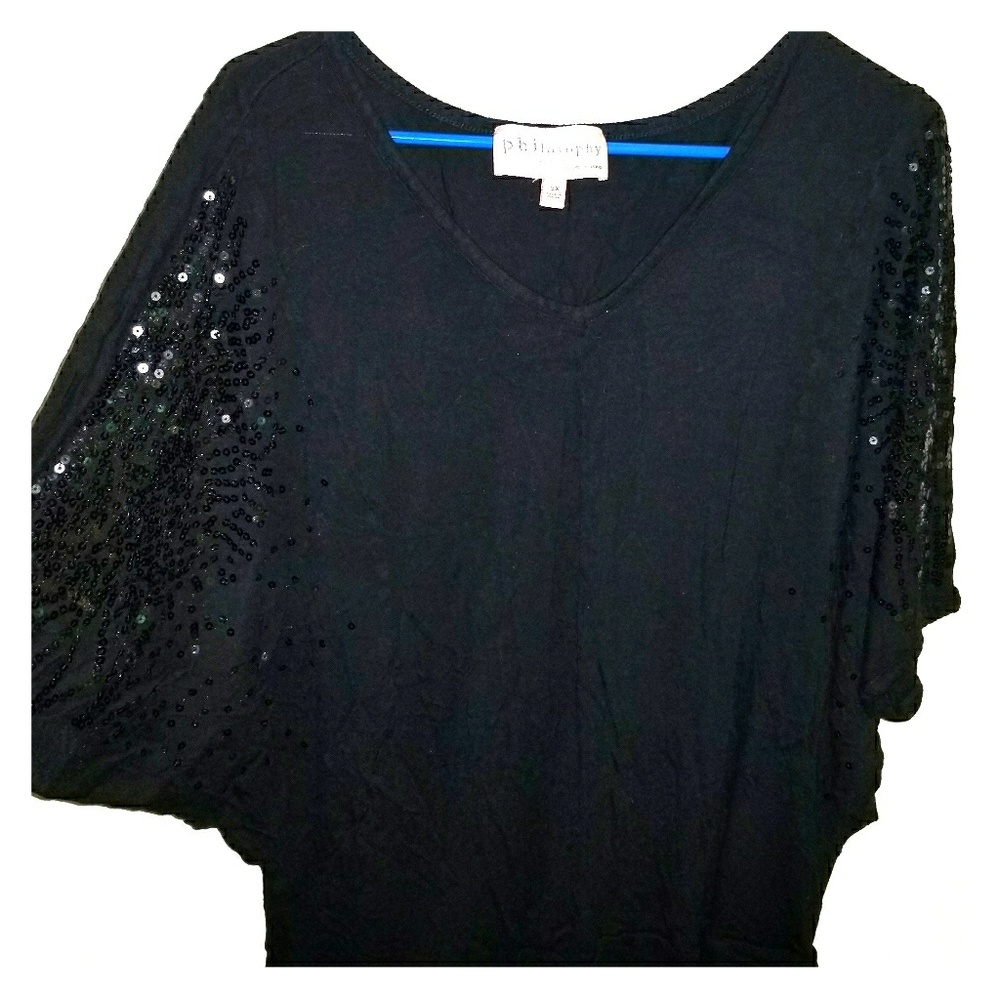 Sparkly sleeve shirt