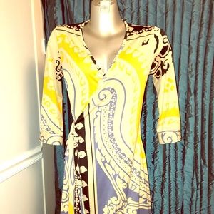 JB by Julie Brown Multi color wrap dress