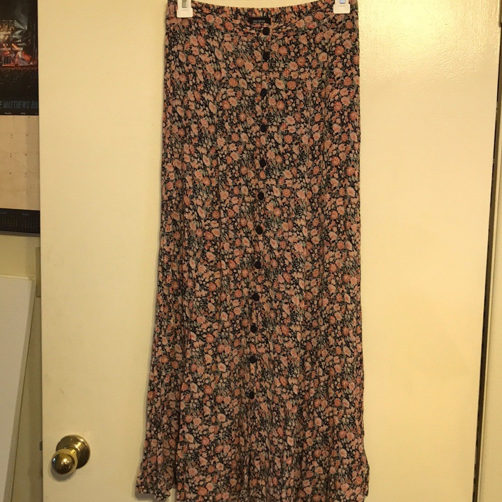 Flower Maxi Skirt