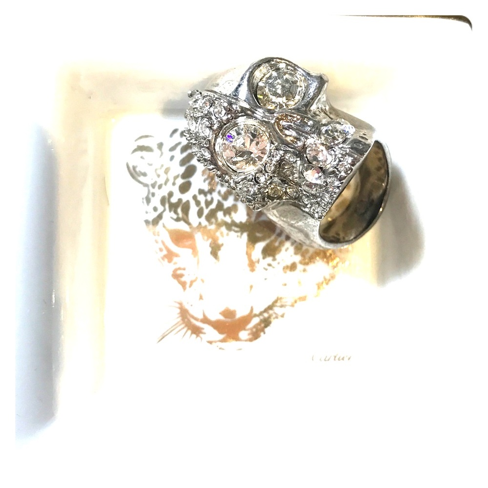 Alexander Mcqueen silver queen ring