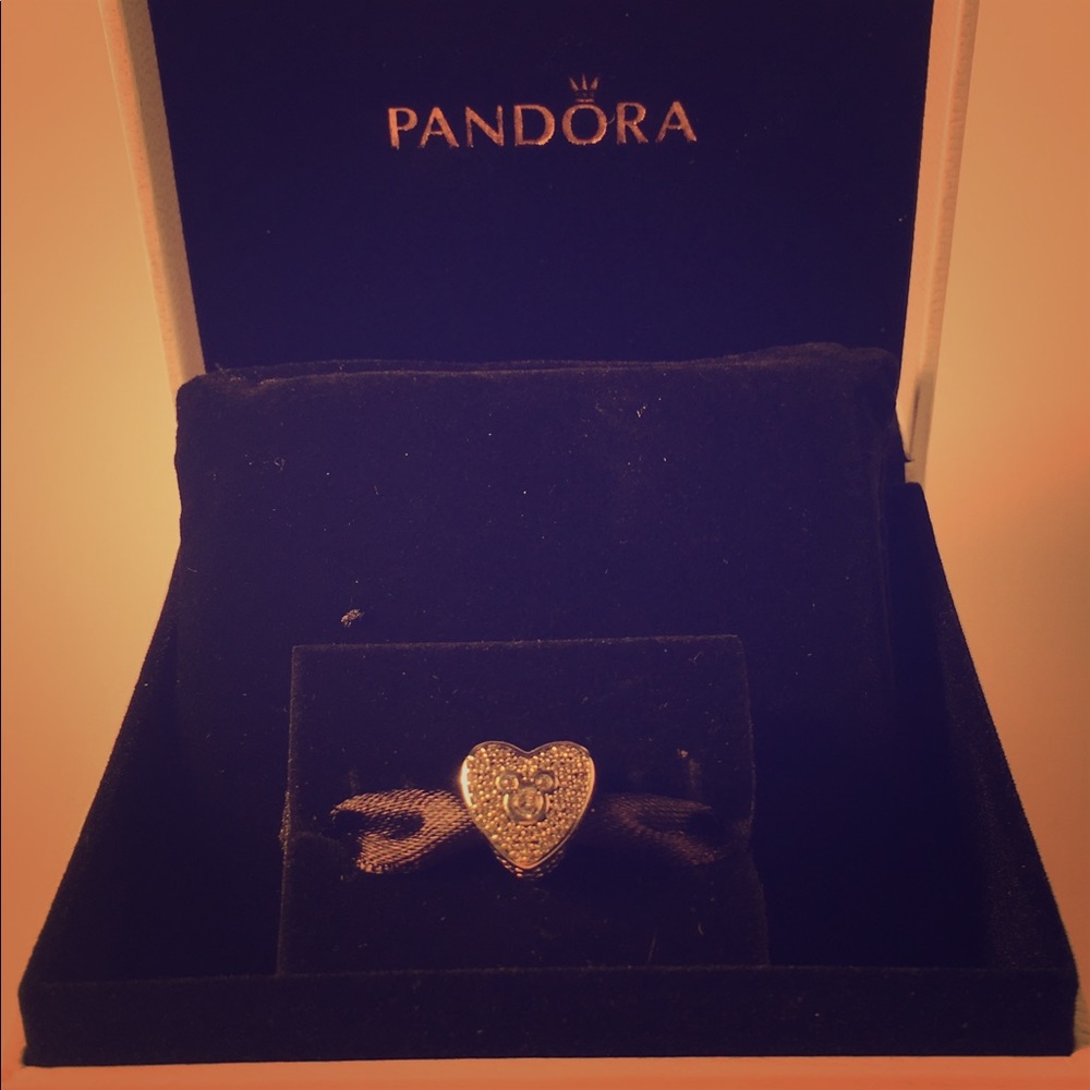 Disney, Mickey & Minnie Sparkling Heart #792049CZ
