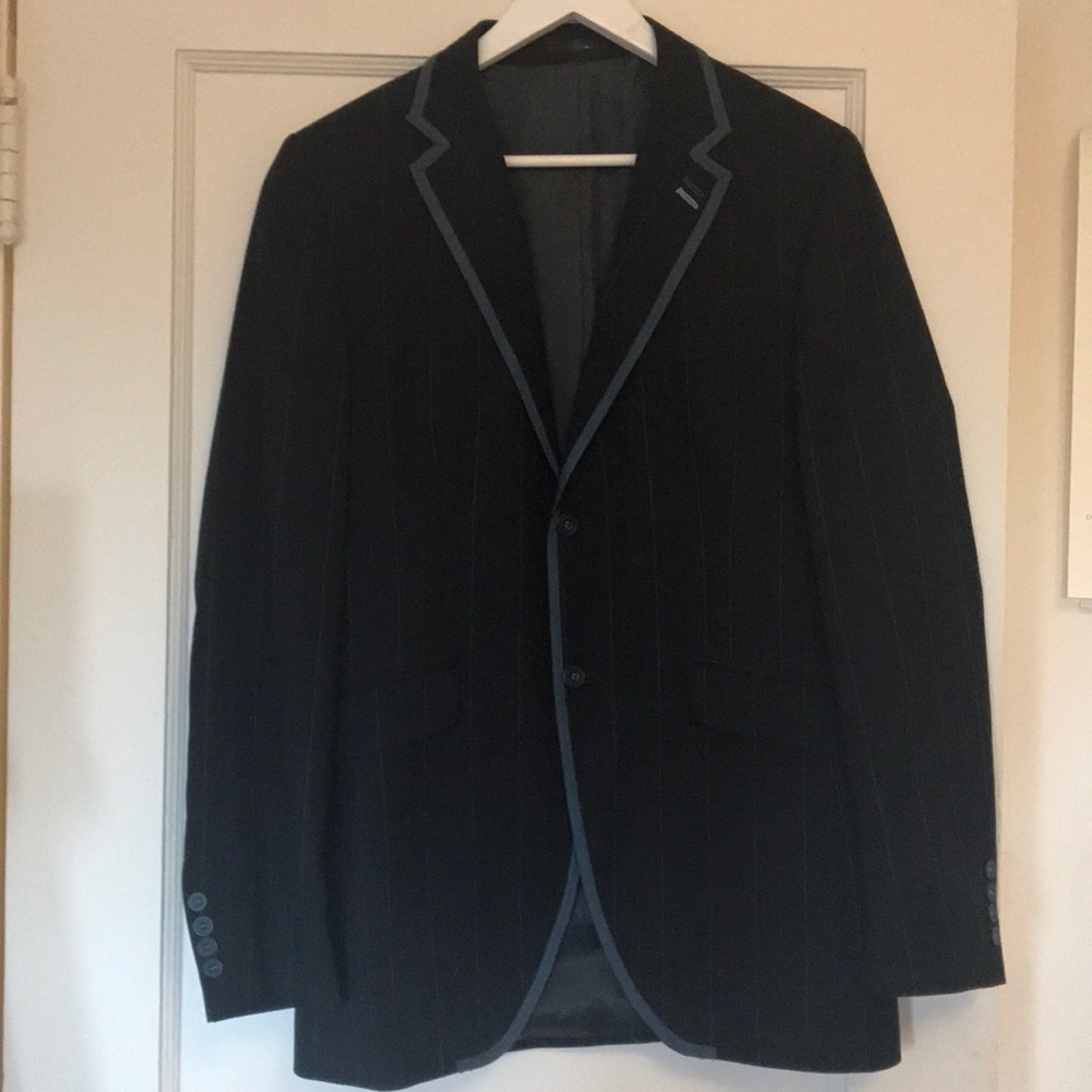 MENS Ben Sherman Blue Pinstripe Blazer