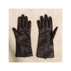 Fownes Brothers Leather Cashmere Lined Gloves