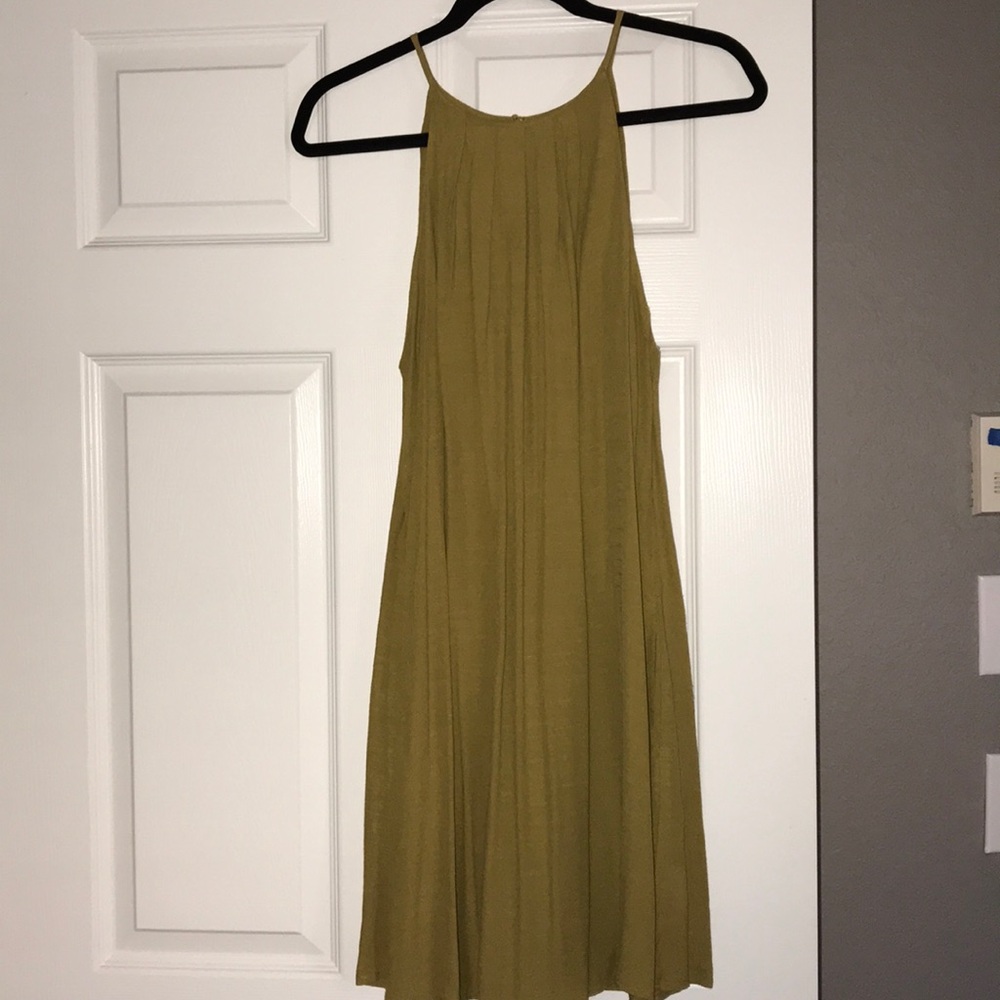 Lush golden mustard dress w/ pockets