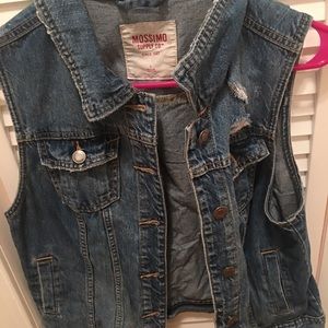 Jean full length vest