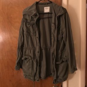 Abercrombie & Fitch army green cargo jacket