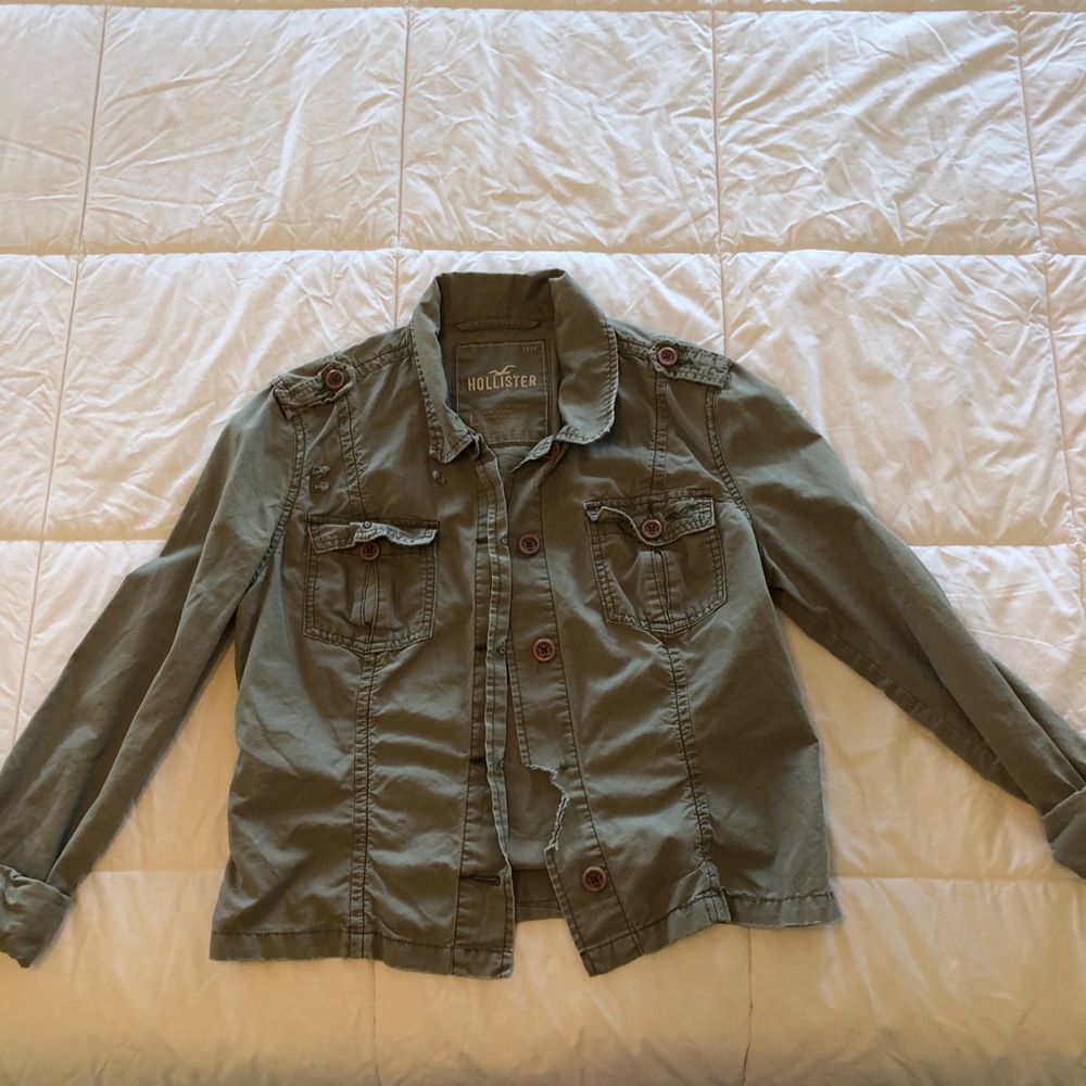 Distressed army jacket