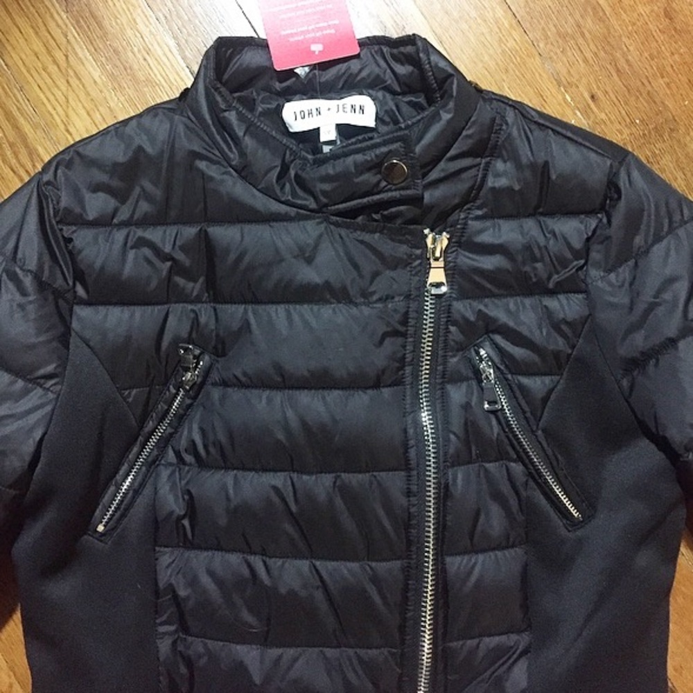 John + Jenn black puffer jacket
