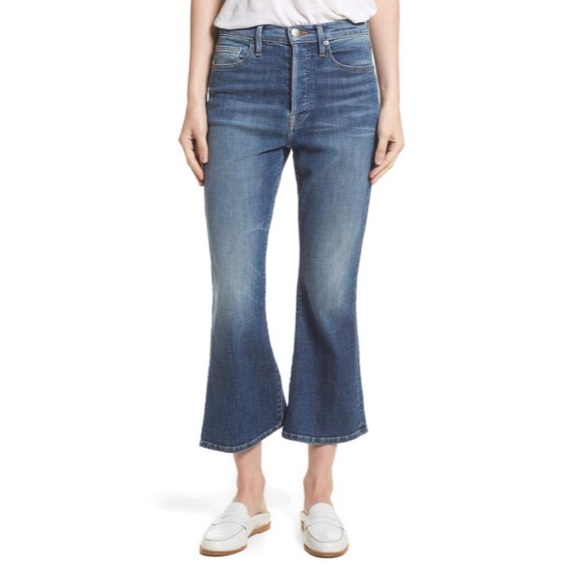 Frame flare cropped jeans Clearance