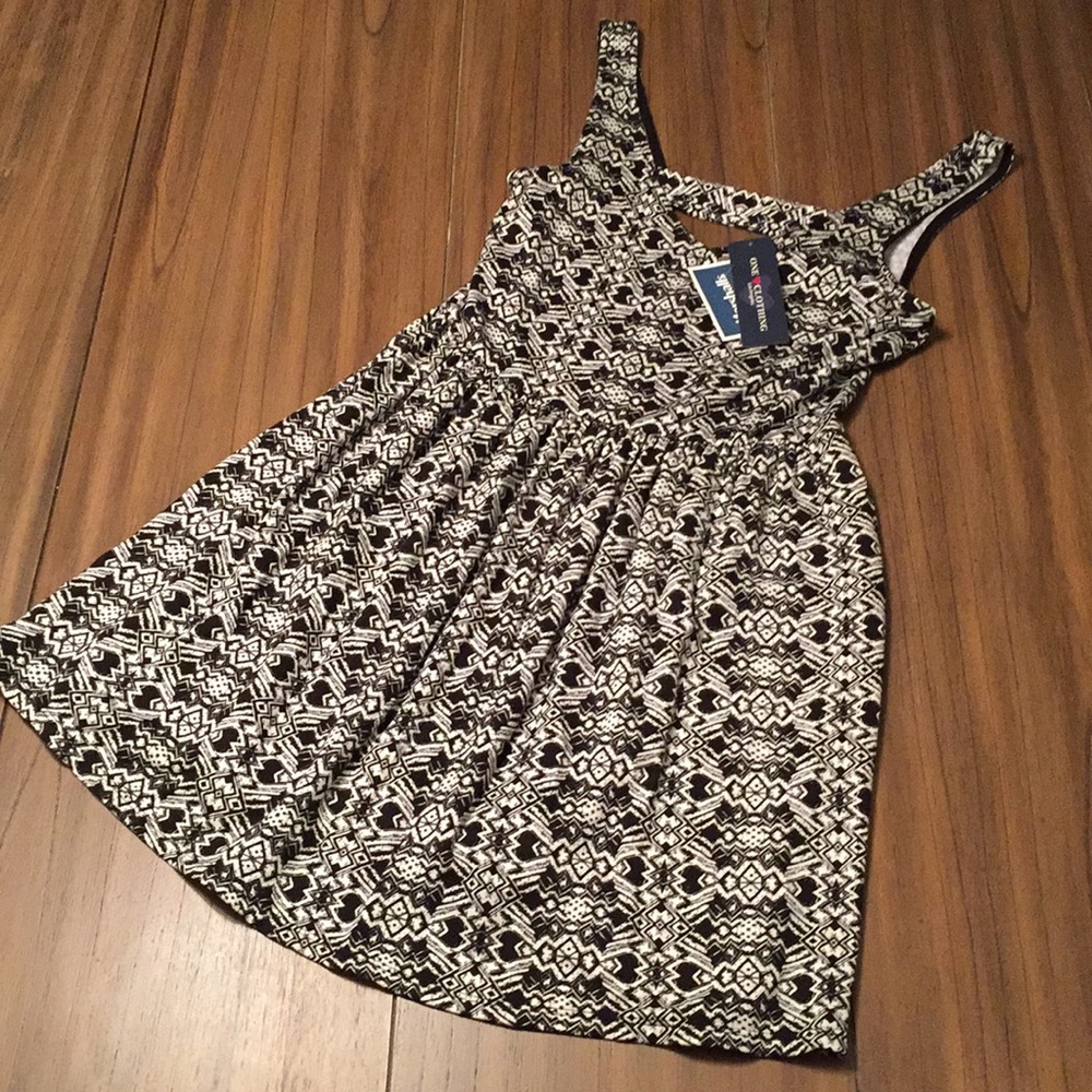 Black & White Tribal Print Dress