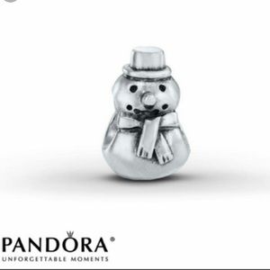 Retired pandora snowman charm