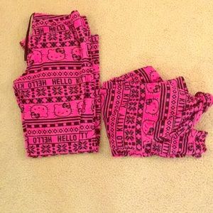 Fleece Hello Kitty pajama set