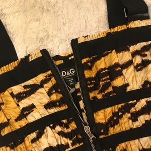 Dolce and Gabbana tiger print corset top