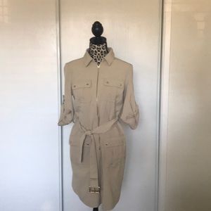 Michael Kors Khaki Shirtdress