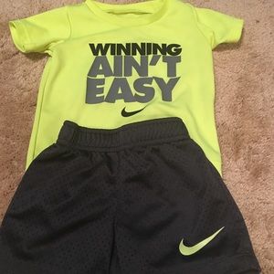 Nike top and shorts set