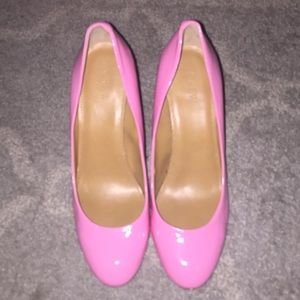 Bubblegum pink JCREW Brand New sz 10 patent heels